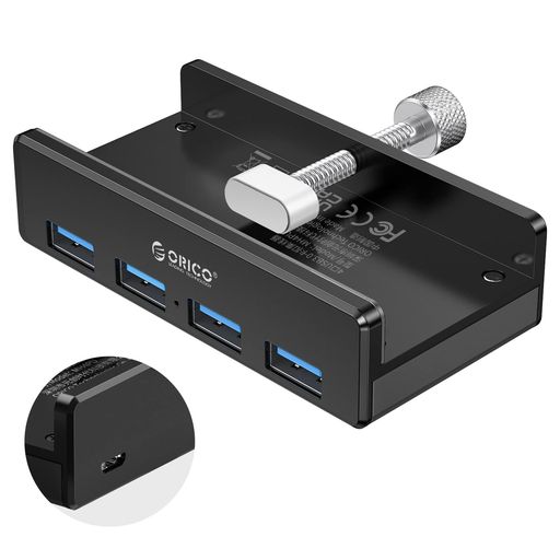 ORICO USB3.0nu 4|[g Nbv 5GBPS 5V/2Ad|[gt oXp[/Ztp[ A~HUB p\R̉ɌŒł 1.5MUSBP[ut y ubN MH4PU-P
