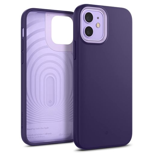 楽天ハピナイス　楽天市場店CASEOLOGY IPHONE12 ケース IPHONE12 PRO ケース TPU シリコン 質感 耐久性 サラサラ 耐衝撃 指紋防止 IPHONE 12/12PRO カバー ナノ・ポップ （グレープ・パープル）