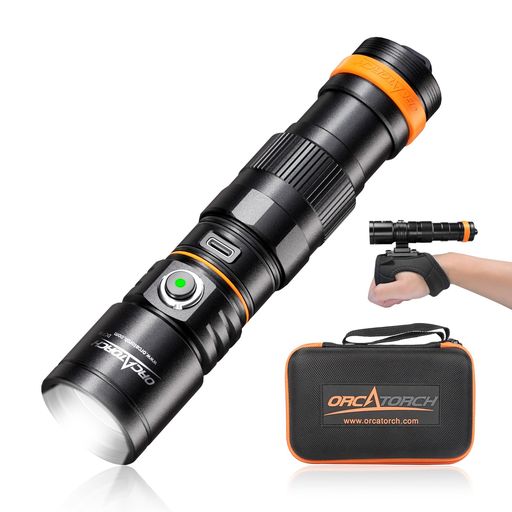 ORCATORCH DC710 ダイビングライト 3000 ルーメン 6° 狭角ビーム ダイビング用