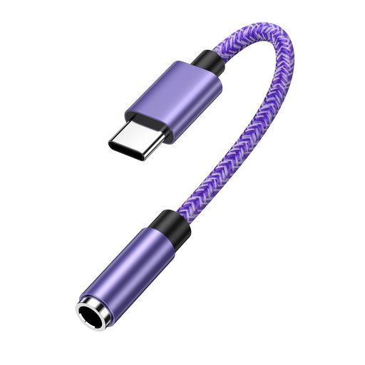 ChrisPow タイプc イヤホン 変換 アダプタ 18cm HiFi音質 USB Type-C 3.5mm 3極 4...