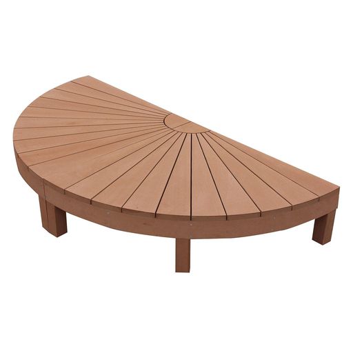 外寸法:幅900mm x 奥行900mm x 高さ280mm 材質:アイウッド人工木 製品重量:25kg/1箱 カラー:ナチュラル