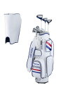 PERSONS(パーソンズ) レディスバッグ付クラブ8本組セット PSL1901 WH/RD/BL ウッド3本(1W 4W 7W) アイアン4本(#7#9#PW...
