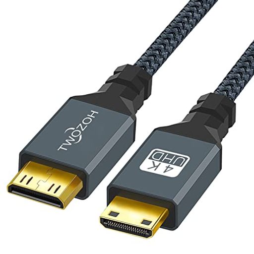 Rakuten - Twozoh Mini HDMI to Mini HDMI ケーブル 0.3M (HDMIタイプC-HDMIタイプC) 4K 60Hz、HDMI ミニ to HDMIミニ ケーブル 適格請求書発行可