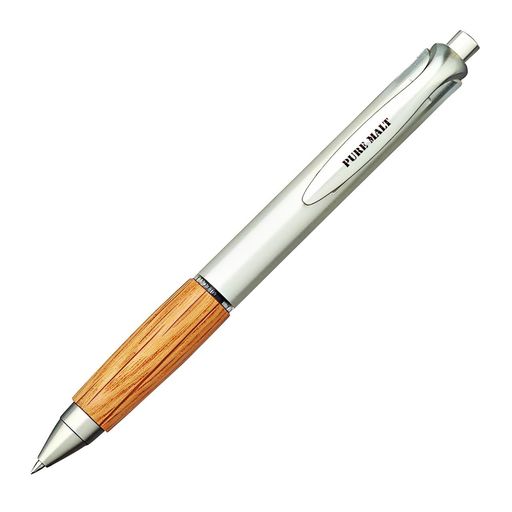 ノック式 ゲルインク ボール径:0.5mm インク色:黒 重量:13.7g サイズ:軸径 直径13.2mmx厚さ16.2mmx全長 145mm