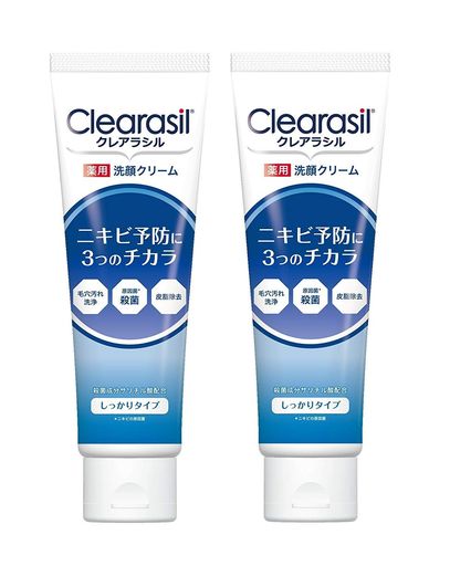 【医薬部外品】クレアラシル ニキビ対策薬用洗顔フォーム3つのチカラ しっかりタイプ120G×2個セット 1