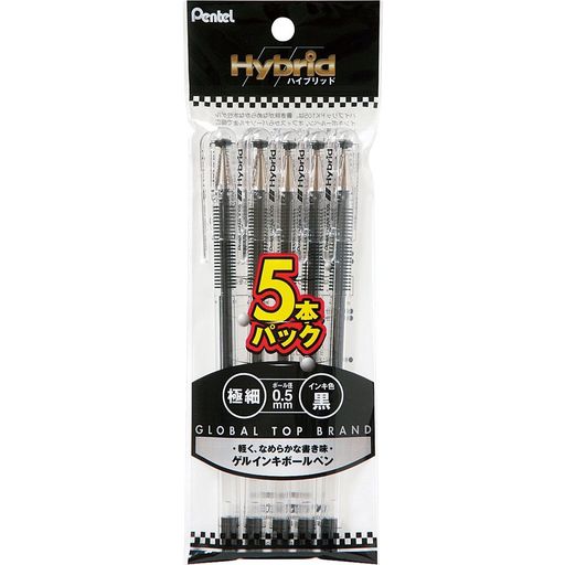 サイズ:幅70mmx奥行12mmx長さ195mm 重さ:47g 線種:極細 ボール径:0.5mm インク色:‎黒