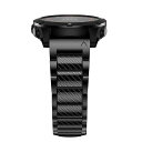26MM ストラップ FENIX 7X/FENIX 6X/FENIX 5X に対応 チタン製 時計バンド 耐久性 アレルギーフリー QUICK FIT カーボンファイバー製 互换ベルト コンパチブル GARMIN ENDURO/FENIX 6X(2)
