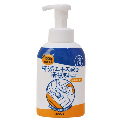 100年快適生活柿渋エキス配合身体拭き本体480ml