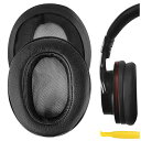 GEEKRIA イヤーパッド QUICKFIT 互換性 パッド SONY MDR-1ABT MDR-1RBT MDR-1RNC ヘッドホンに対応 パッド イヤー/イヤーカップ (プロテインレザー/ブラック)