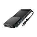 ロジテックUSBType-Cハブドッキングステーション8-in-1パワーステータスLED搭載USBPD対応74WUSBAx24K60HzHDMIx1USB-Cx2LANx1SD+microSDスロットiPad