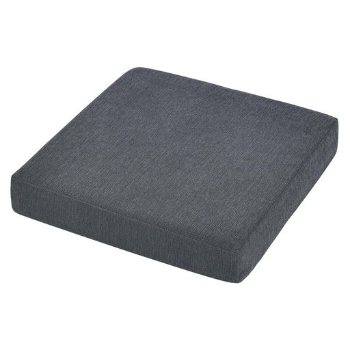 BAIBU HOME 座布団 クッション 低反発+高反発 クッション 厚め 7CM 椅子 クッション ざぶとん フロアクッション 2層構造 42CM 四角 ダークグレー