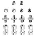 BTtimeカメラ14点セット1/4’’3/8’’ネジ変換アダプタカメラアダプターセット三脚一脚一眼レフ雲台等々対応固定ネジアダプター撮影補助ツール