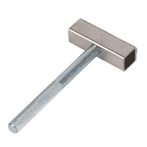 材質:ダイヤモンドコーティング メタル 全長:113mm 粉砕されずに粉がほとんど出ません。 ダイヤモンドコーティングされた頑丈なヘッド、しっかり握れるローレット加工のハンドル。 ドレッサーの性能を最大限に引き出すには、砥石幅のバランスを整え、正確な研削形状を確保するために定期的なドレッシングが必要です。