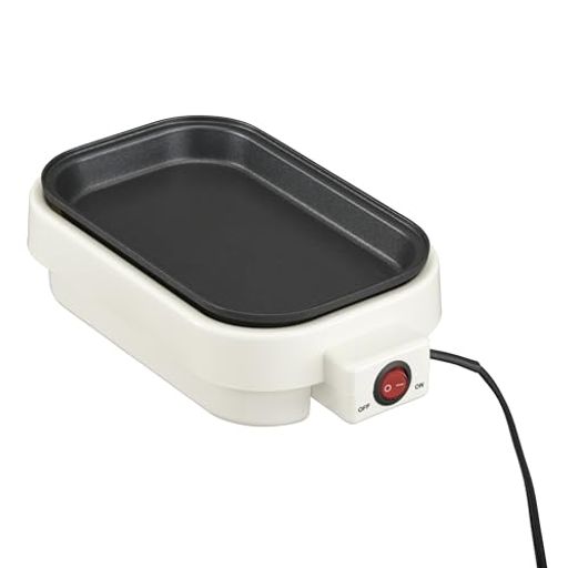 オーム(OHM) ミニホットプレート COK-YH500B-W 08-5403 オーム電機