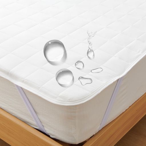 Rakuten - クモリ(Kumori) 防水敷きパッド シングル 防水シーツ おねしょシーツ 抗菌防ダニ さらふわ 中綿 洗える 4隅ゴム付き 着脱簡単 オールシーズン ベッド/マットレス/敷き布団対応 介護用 ペッ…