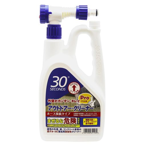 タイル,ポット,家具 外壁・塀や庭石などに付着した美観を損なうコケ・カビ・黒ずみ等を素早く除去する為に作られたクリーナーです 使用後は水洗いが必要 ホース接続専用 使用できない箇所:砂壁、繊維壁、漆喰、布張り壁、ホーロー・アルミ・真鍮などの金属製品、一部合成樹脂製品など