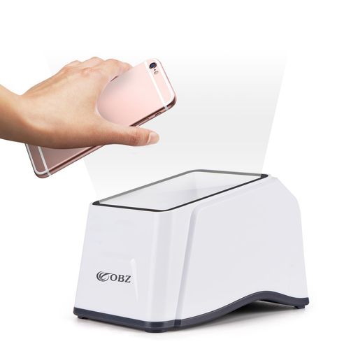 OBZ 自動バーコードリーダー, QR バーコードリーダー 自動検知 CMOSイメージ 無指向性360° 超速い卓上 日本語取扱説明書付き USB PC POS 支払いのため スーパー/便利店/店舗/小売/お店/銀行/倉庫…