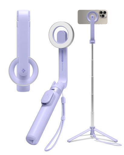 【MagSafe対応スマホ三脚&amp;メタルリング付属】約18Nの強力マグネットで、MagSafe対応デバイスやアクセサリーとしっかり固定し、スムーズに装着できます。MagSafe非対応機種でも使用可能。幅広いスマートフォンに対応します。 【高安定トライポッド設計】耐久性の高いアルミ合金を採用。ダブル補強脚と滑り止めシリコンで、安定した撮影を実現します。 【軽量&amp;コンパクト】本体重量わずか約170g。持ち運びしやすく、Vlogやライブ配信、旅行に最適です。 【伸縮式セルフィースティック】最大約62cm (24.4インチ)まで伸縮可能。さまざまな角度から撮影できます。 【充電式Bluetoothリモコン】充電式リモコン付きで、最大約10mの遠隔操作が可能。離れた場所から簡単に撮影できます。