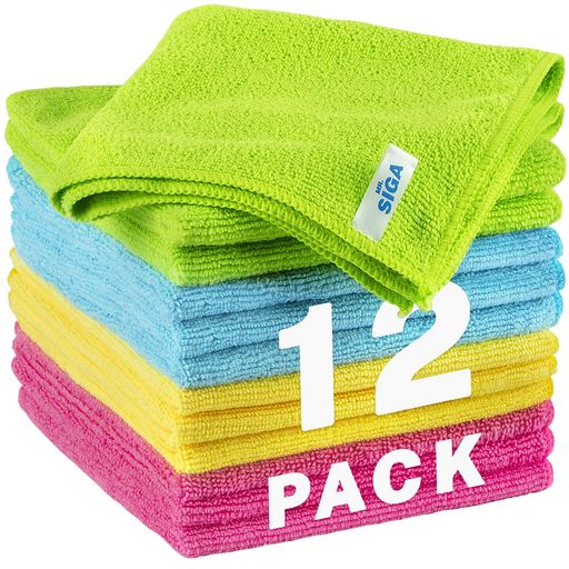 超柔軟生地&amp;スクラッチフリー:窓、キッチン用品、車などのデリケートな場所を掃除するのに最適な超柔軟・高吸水マイクロファイバークリーニングクロスです。 高吸水性&amp;リントフリー:ポリエステル85%ナイロン15%製です。この摩擦防止クリーニングクロスはカウンタートップやテーブルから瞬時に水気を拭き取り、糸くずや拭き跡を残しません。水を使っても使わなくても、家電からキッチン、バスルーム、鏡の掃除に活躍します。 幅広い掃除に対応:この高品質マイクロファイバータオルは臭いがないので食器を拭くのにも最適です。電子レンジ、お皿、鍋やフライパンのあぶらや汚れを簡単に取り除くことができます。それだけでなく、銀食器やグラスから指紋を拭き取り、汚れ一つないキッチンにできる高性能ダスターとしても使えます。 再利用可能&amp;長持ち:これらのマイクロファイバータオルは、角部分を補強した高品質のステッチが特徴です。耐久性があり、何百回もの洗濯に耐えるように作られています。軽量で吸水性が高く、乾くのも早いので、使えば毎日楽しく掃除ができます。