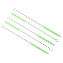 PATIKIL 25 X 1 CM ロングストローブラシ 5 個入り ストロー洗浄ブラシ ナイロンパイプチューブ クリーナーブラシ クリーニングストロー ポット...