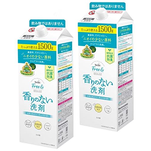 防臭 消臭 ニオイの少ない原料を厳選した香りのない洗剤。エコパック。 原材料: 界面活性剤(ポリオキシアルキレンアルキルアミン18パーセント、ポリオキシエチレンアルキルエーテル)、酵素 ブラント名: ファーファ メーカー名: NSファーファ・ジャパン 商品の重量: 3120 g