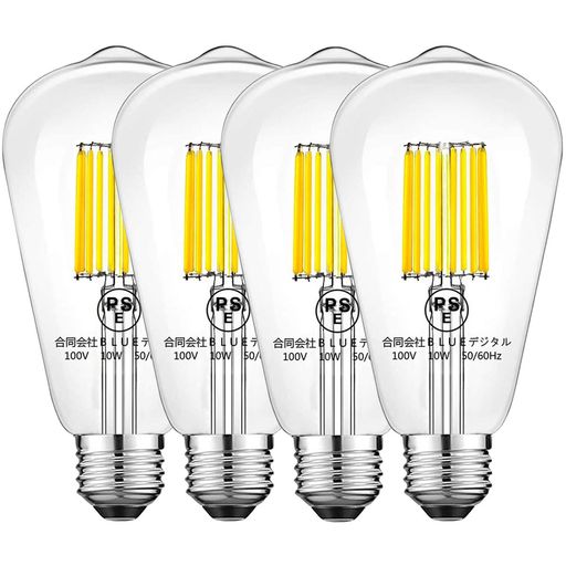 Zohadtak10W���������ŵ�LED�ե�������ŵ�E26����ST64100W������1200lm4000K���򿧥��ꥢ�����ץ����ǥꥢ�ѥ�ȥ��ŵ�360��...