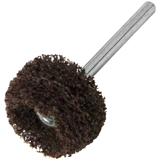 軸径:3mm 外径:20mm 粒度:180 最高使用回転数:15000min-1 ヘッド部:研磨不織布、軸:鉄