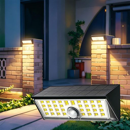 LFHiyune ソーラーライト 38LED 屋外 防水