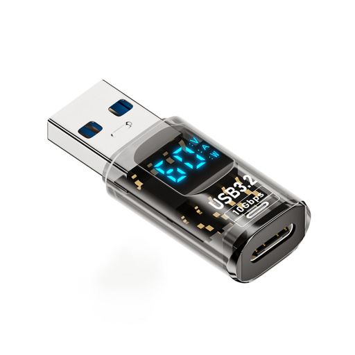 【最大60Wの高速充電対応】パワー:QCモード:36 W(12V@3A)/PDモード:60 W(20V@3A)。高出力電力を提供し、デバイスを迅速かつ効率的に充電し、貴重な時間を節約します。 【広範な互換性】ノートパソコン、タブレット、スマートフォンなど、多様なデバイスに簡単に接続でき、作業効率を向上させます。 【10Gbps高速データ伝送】理論上のデータ伝送速度は10Gbpsに、同期にかかる時間を短縮できます。 映画や音楽などをわずか数秒で転送できます。 【マルチシーン対応設計】鞄のポケット収納可能なサイズで、移動時の荷物負担を軽減。オフィス・カフェ・車内など多様な環境での使用に適応。 【電力状態可視化ディスプレイ】充電状況をLEDバーと数値で二重表示。従来のアナログ表示と異なり、ワット数表示で電力供給量を視覚的に把握できる設計。充電速度の変化をリアルタイムで確認可能。