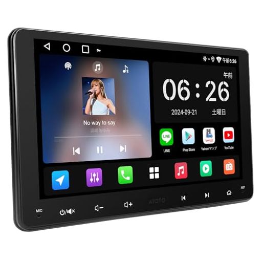 Androidカーステレオがさらなる可能性を探求する:クアッドコアCPU + 2GB RAM/32GBストレージを搭載し、G00gle Playから多彩なアプリをダウンロード可能。ナビ、音楽、動画、ニュースまで、ドライブを思いのままにカスタマイズできます 3種類のインターネット接続に対応:Wi‐Fiホットスポット/Bluetoothテザリング/USBテザリングの3つの方法で、どこでも安定したネットワークにアクセス可能。OTAアップデート機能により、システムとアプリを常に最新の状態に保ちます。 ワイヤレスCarPlay &amp; ワイヤレス Android Auto:有線/ワイヤレスのCarPlayとAndroid Autoの両方をサポート!ダッシュボードから直接、ナビゲーションや音楽、メッセージング、通話が可能。S-ir-iやGGLEアシスタントを使って、快適なドライブをお楽しみください コンパクトでもパワフル – 9インチがちょうどいい:1280x720高解像度と178°広視野角、防眩パネルで日中でもくっきり表示。