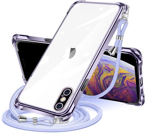 樂天商城 - NISIILNGiPhoneXS/X用ケースクリアショルダーiphonexxs用スマホケースアイフォンXXSカバー肩掛け斜めかけ縄掛けケース透明TPU薄型軽量耐衝撃紐付き斜めがけ織りストラップ付き