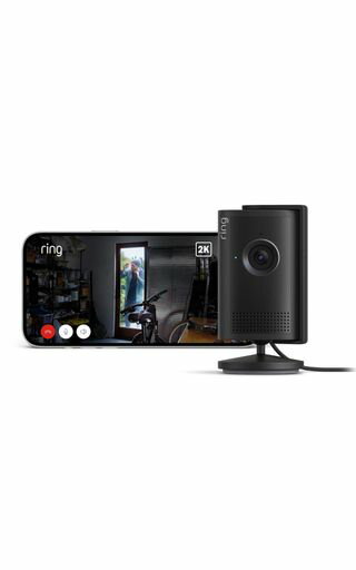 Ring Indoor Cam Plus (リング インドアカム プラス) | レンズカバー付き高画質・広角2Kビデオの屋内用セキュリティカメラ | 4倍ズーム・モーション検知搭載 | Ring Home プラン30日間無料体験付き -…