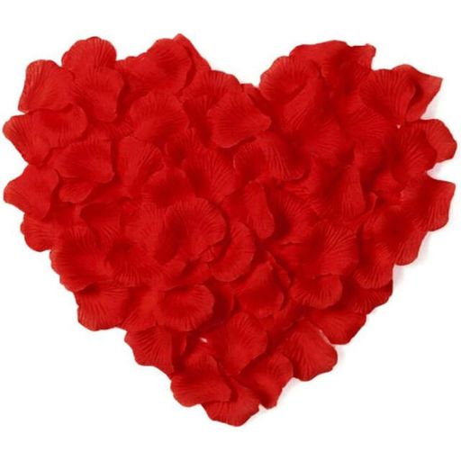 DEVENTORZレッド花びら1000枚セットシルクバラ花びら造花桜吹雪バラの花びらプロポーズ飾りウエディン..