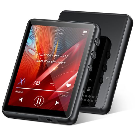 MECHENMP3プレーヤーBluetooth5.0デジタルオーディオプレーヤー超軽量ミニ音楽プレーヤー32GB内蔵128GBまで拡張可能HIFIスピーカー内蔵2.4インチタッチスクリーンFMラジオ・録音・