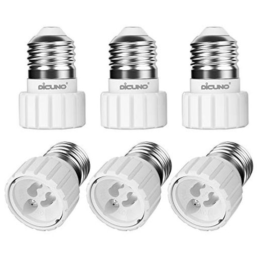 樂天商城 - DiCUNOE26右向き矢印GU10口金変換アダプター電球ソケット最大仕事率200W160度耐熱6個セット