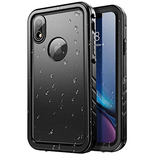 SPORTLINKiPhoneXR用防水ケースiPhoneXR耐衝撃ケースIP68防水等級防雪防塵耐衝撃360°全面保護QI充電フェイスID認証対応操作便利超薄型..