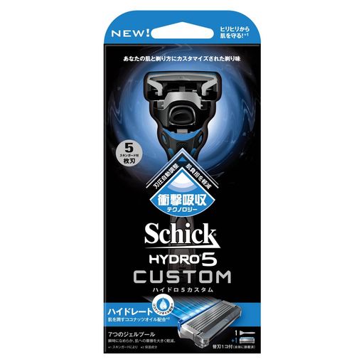 SCHICK シック シック SCHICK ハイドロ5カスタム ハイドレート ホルダー 替刃1コ付 替刃1コは本体に装着済み 