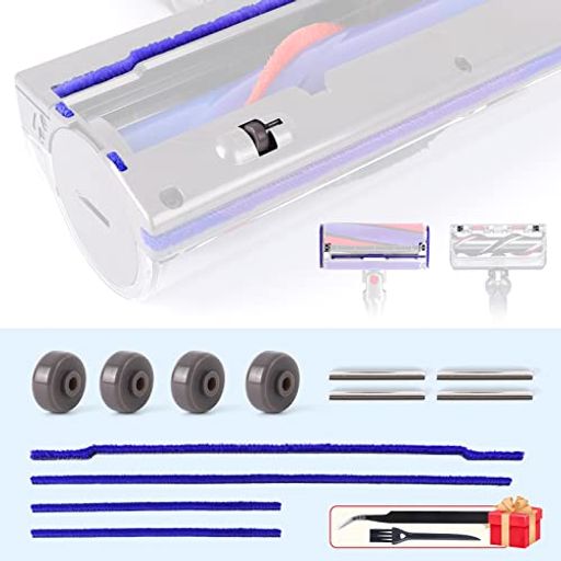 ソフトプラッシュストリップとヘッドホイール対応ダイソンV6V7V8V10V11DC62掃除機用交換部品適し直接駆..
