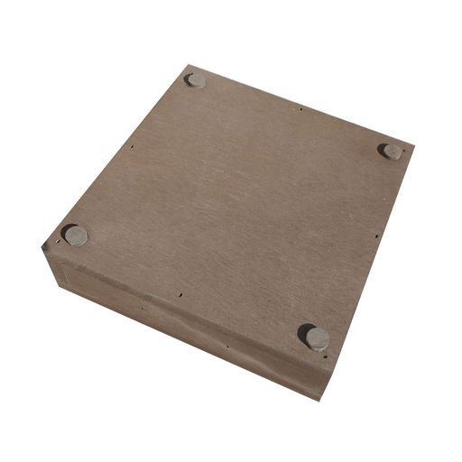 外寸法:幅180mm x 奥行180mm x 高さ50mm 材質:アイウッド 人工木 製品重量(kg):(約) 0.6 カラー:ダークブラウン