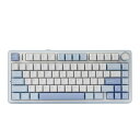 EPOMAKERXAULAF75ゲーミングキーボードガスケットメカニカルキーボード5層パッド&ノブ付き75%ワイヤレスホットスワッパブルBLUETOOTH/2.4GHZ/USB-CRGB技適認証取得(SEASALT(2)