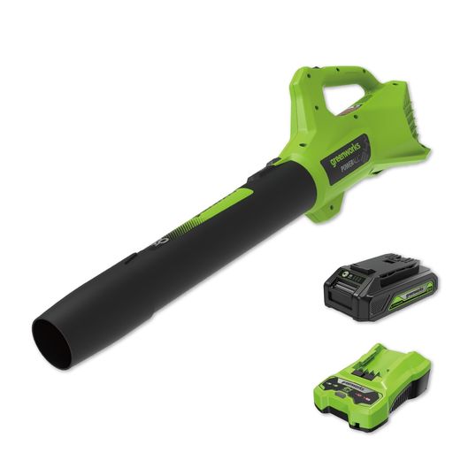 Greenworks 24V バッテリーブロワ BL24BA2 【2.0Ahバッテリー・充電器付き】