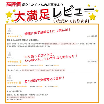 腕時計ベルト用 ばね棒セット 18サイズ 8mm〜25mm バネ棒 バネ 腕時計 時計 ベルト 交換 革ベルト 工具 調整工具 時計ベルト セット 調整 修理 メンテナンス 部品 バックル 棒 棒外し【全商品5倍ポイント◆お買い物マラソン期間限定】
