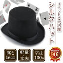 \全品ポイント5倍&クーポン配布中/シルクハット PRO 6612 帽子 パーティーグッズ イベント パーティー 変装 ブラック 黒 仮装 コスチューム コスプレ ステージ マジック ハット 手品 舞台 演芸 変身 おもちゃ ホビー 送料無料