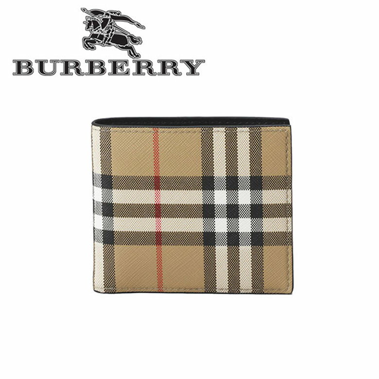 バーバリー バーバリー BURBERRY 小銭入れ付 二つ折り財布 [8065636-137956-A7026/BEIGE]