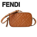 フェンディ ショルダーバッグ レディース フェンディ FENDI 8BS077 ANWT F1C6J FFロゴ エンボス カメラバッグ ショルダーバッグ クロスボディ ブラウン レディース CAMERA CASE EPOQUE PRINT FF