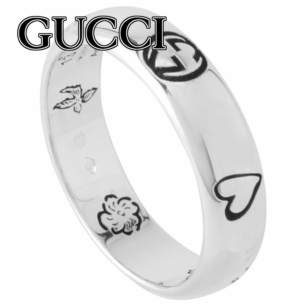 グッチ 指輪 メンズ グッチ GUCCI 455247 J8400 0701 16号 ブラインド フォー ラブ エングレービング シルバー リング 指輪 日本サイズ15号 メンズ レディース ユニセックス