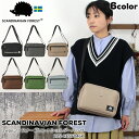 【月末月初全品12％OFFクーポン】スカンジナビアンフォレスト ショルダーバッグ レディース SCANDINAVIANFORES 斜め掛け 軽量 撥水 ナイロン ダフル収納 ロゴプリント ハリネズミ KESF046 可愛い オシャレ お出かけ