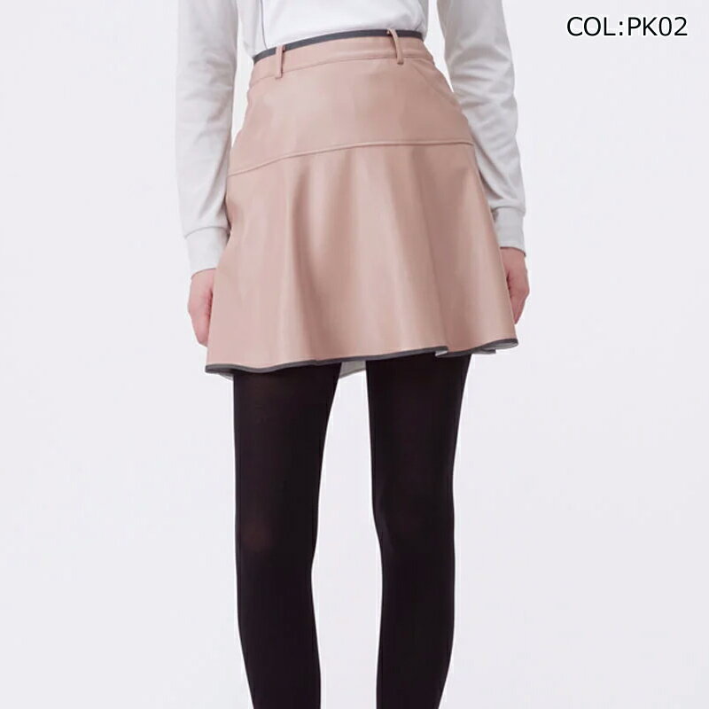 ランバン LANVIN VG5FSK71L レデース 蓄熱保温 フェイクレザー フレアスカート ゴルフウェア スポーツウェア 秋冬