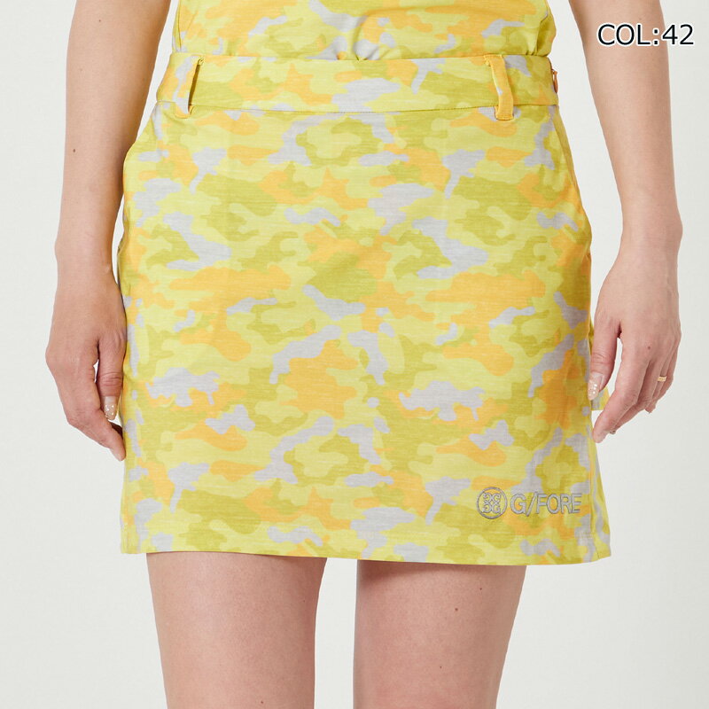 G/FORE (GFORE) ジーフォア 073212352 レディース 迷彩 スカート インナーパンツ付 ゴルフウェア スポーツウェア 春夏