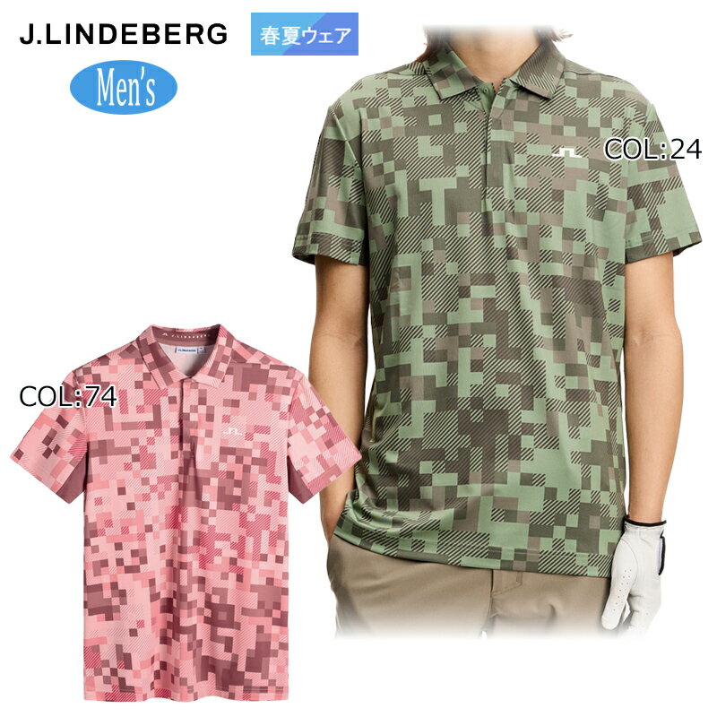 Other - 2026年春夏モデル 【ネコポス配送可能】ジェイリンドバーグ J.LINDEBERG 071-25350 メンズ ポロシャツ 半袖 ゴルフウェア スポーツウェア 春夏秋